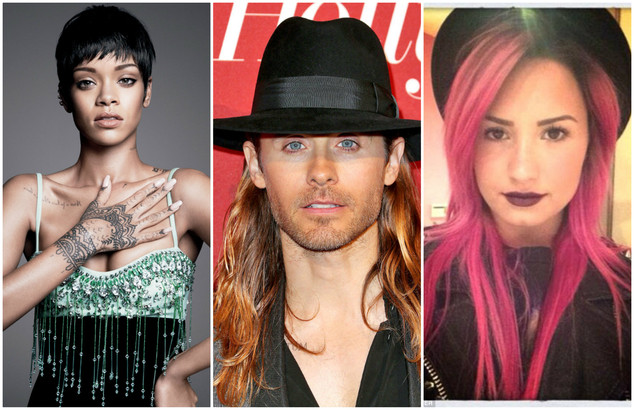 Rihanna Jared Leto Demi Lovato Rihanna Jared Leto Demi Lovato